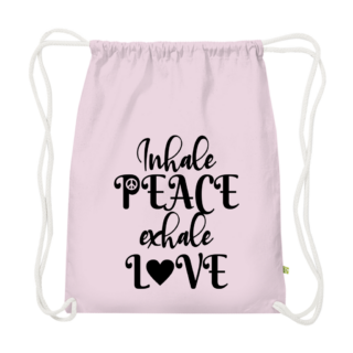 Inhale peace exhale love - Premium Bio Turnbeutel