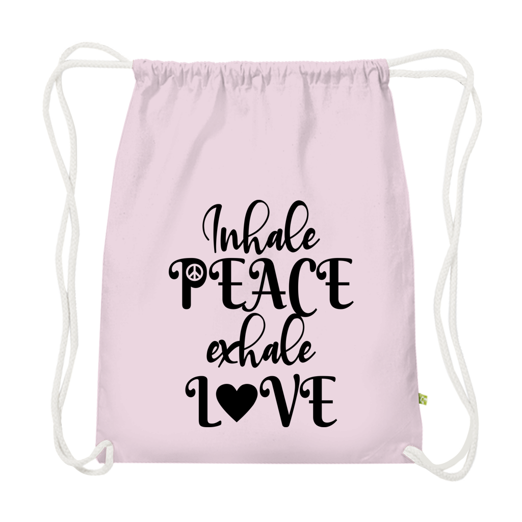 Inhale peace exhale love - Premium Bio Turnbeutel