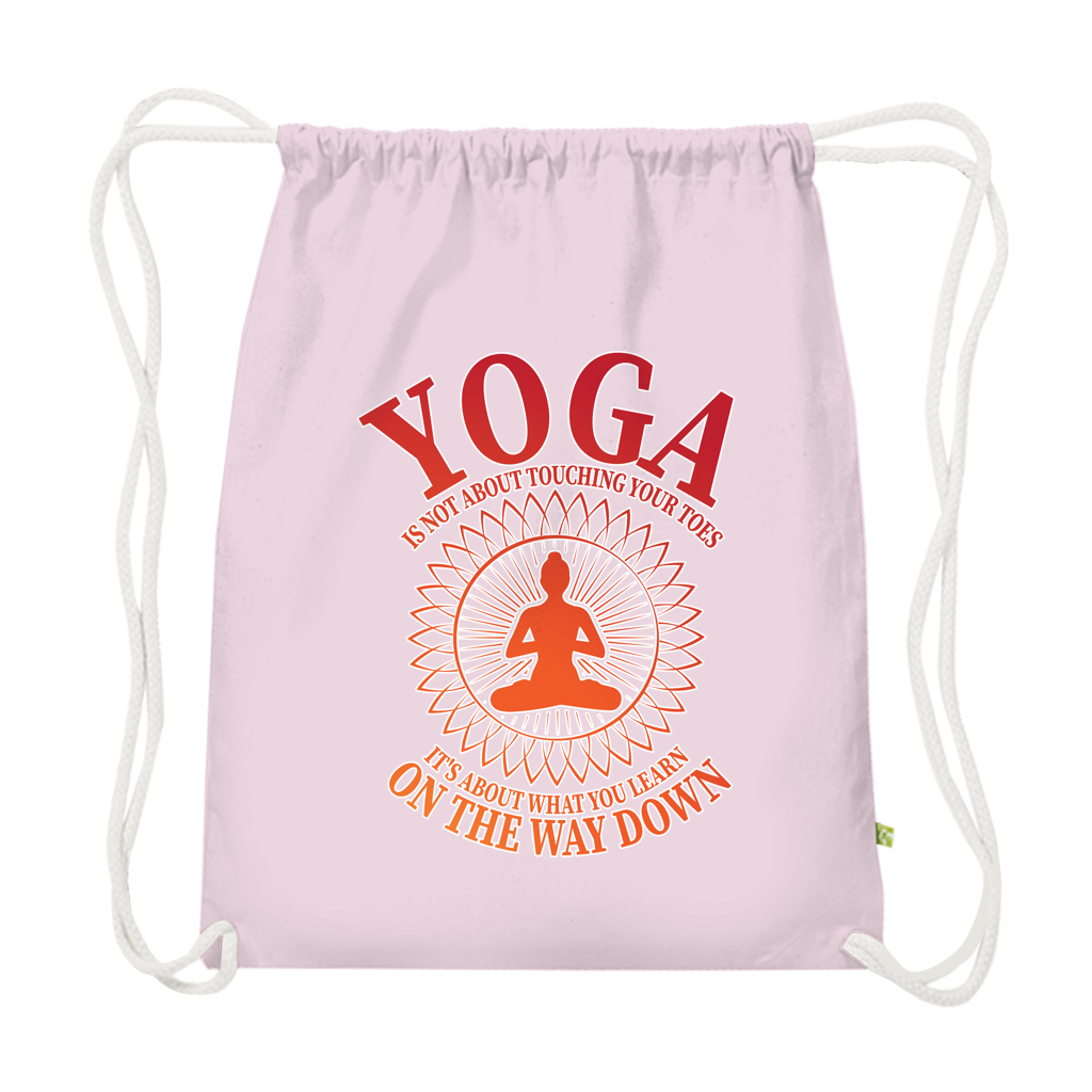 Yoga is about what you learn - Premium Bio Turnbeutel