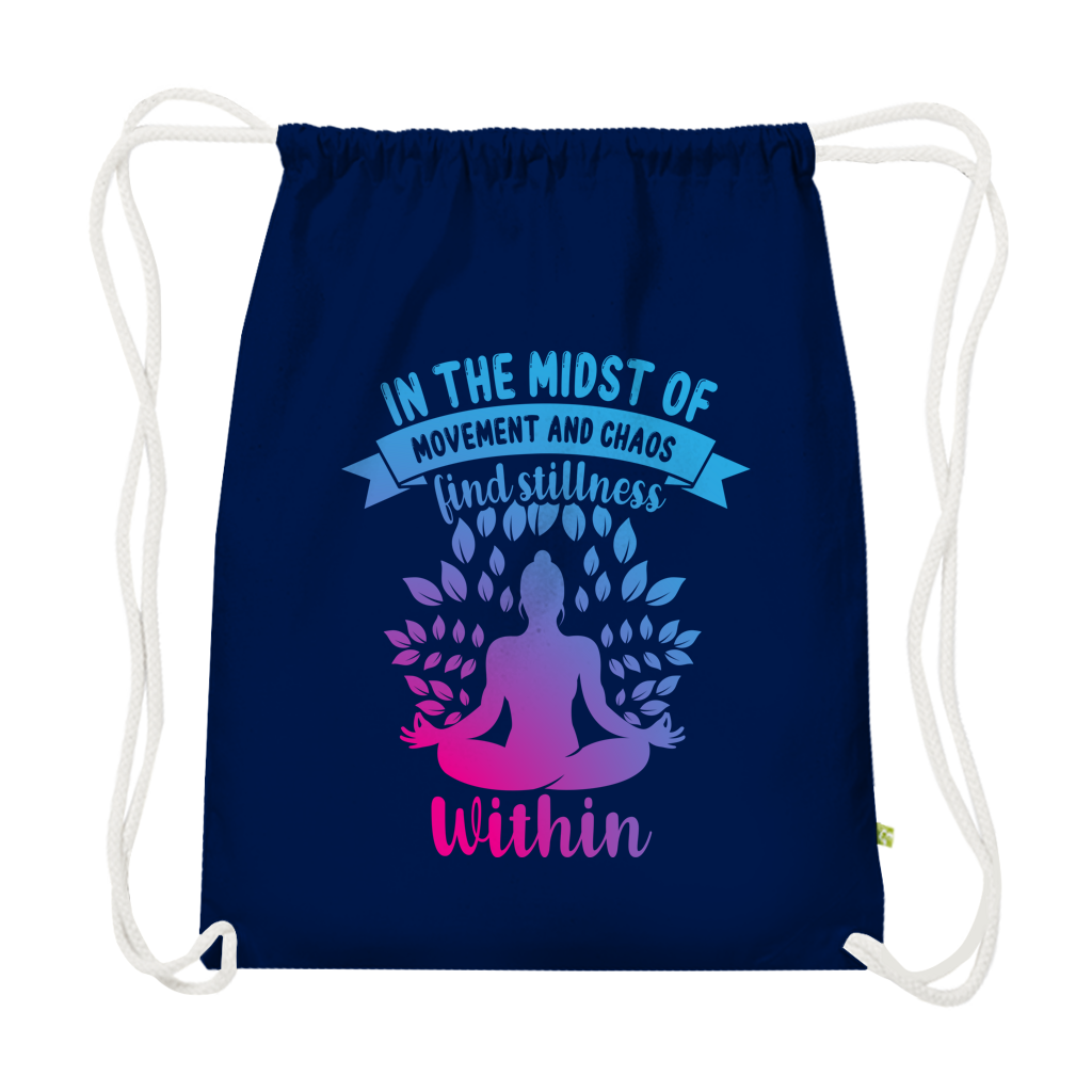 find stillness within - Premium Bio Turnbeutel – Bild 2
