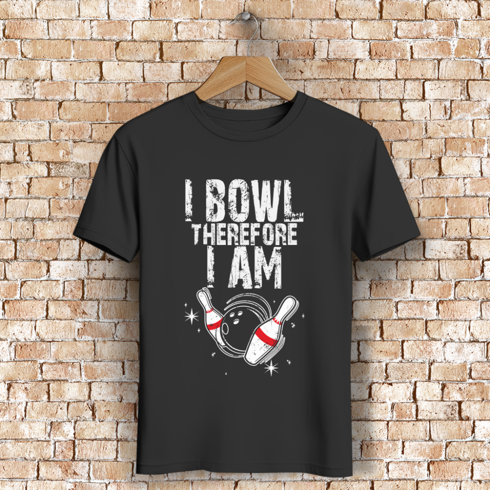 I bowl therefore I am- Herren Premium Bio T-Shirt