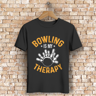 Bowling is my therapy - Herren Premium Bio T-Shirt