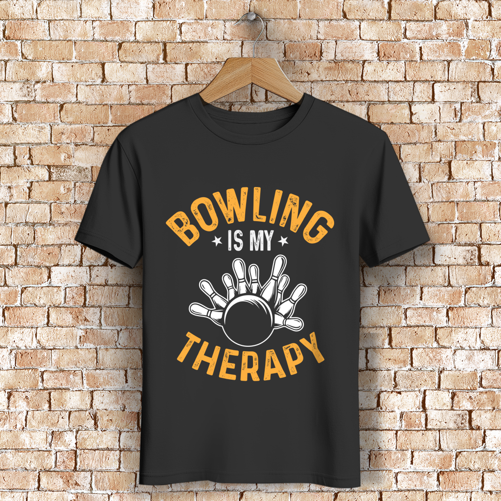 Bowling is my therapy - Herren Premium Bio T-Shirt
