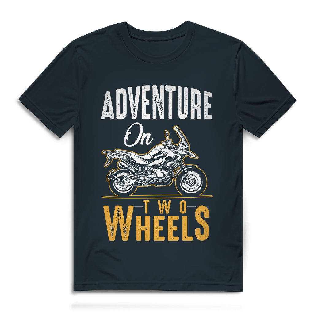 Adventure on two wheels - Herren Premium Bio T-Shirt – Bild 2
