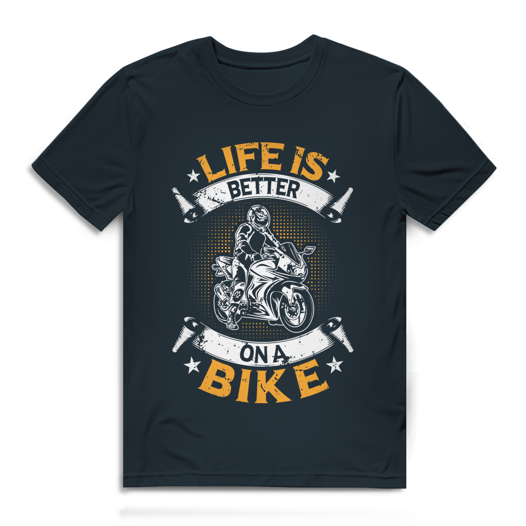 Life is better on a bike - Herren Premium Bio T-Shirt – Bild 2