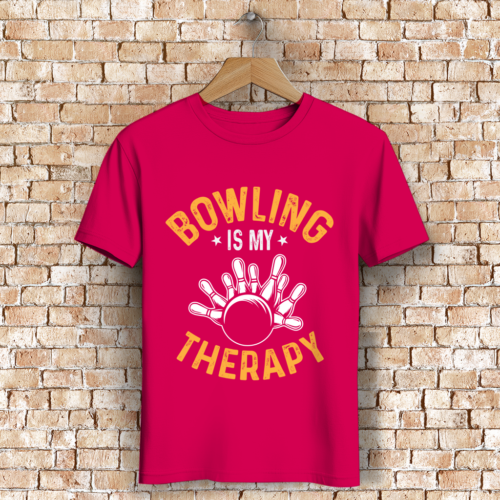 Bowling is my therapy - Herren Premium Bio T-Shirt – Bild 3
