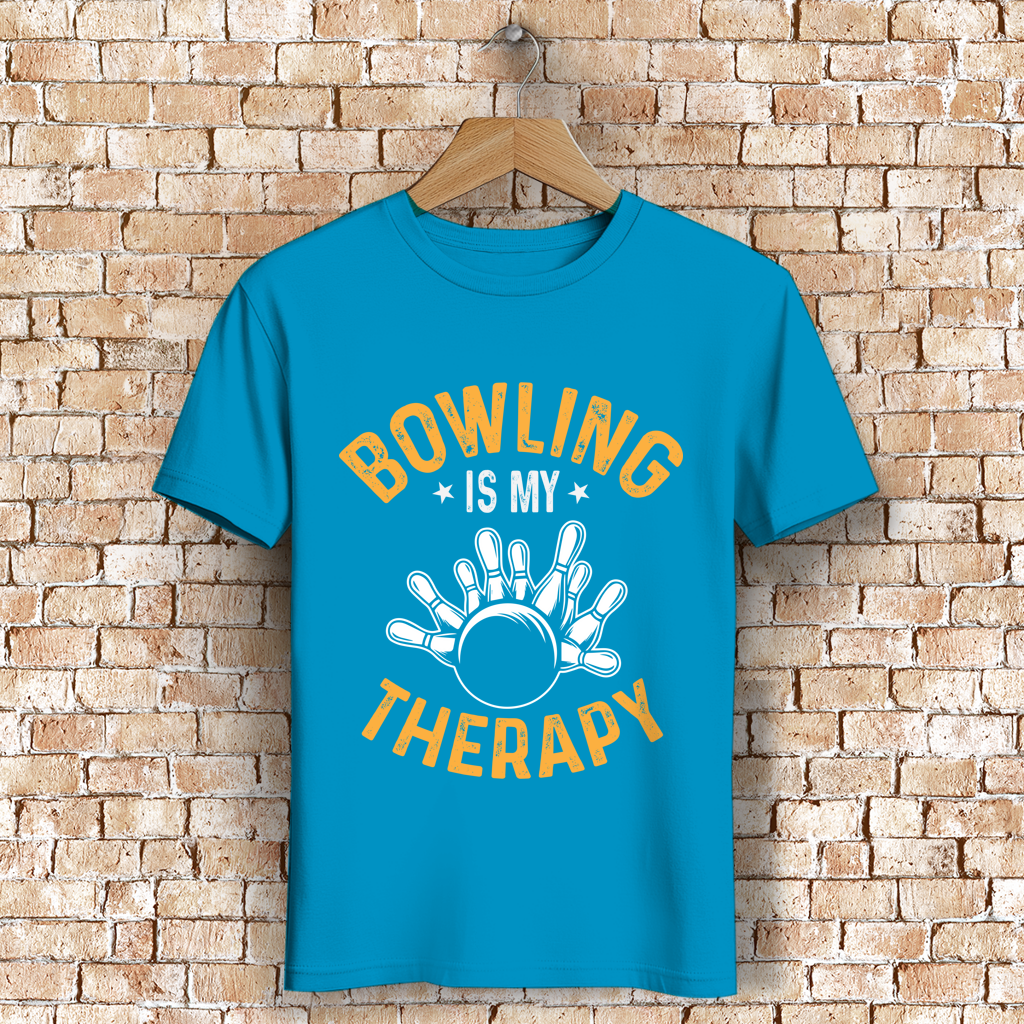 Bowling is my therapy - Herren Premium Bio T-Shirt – Bild 4
