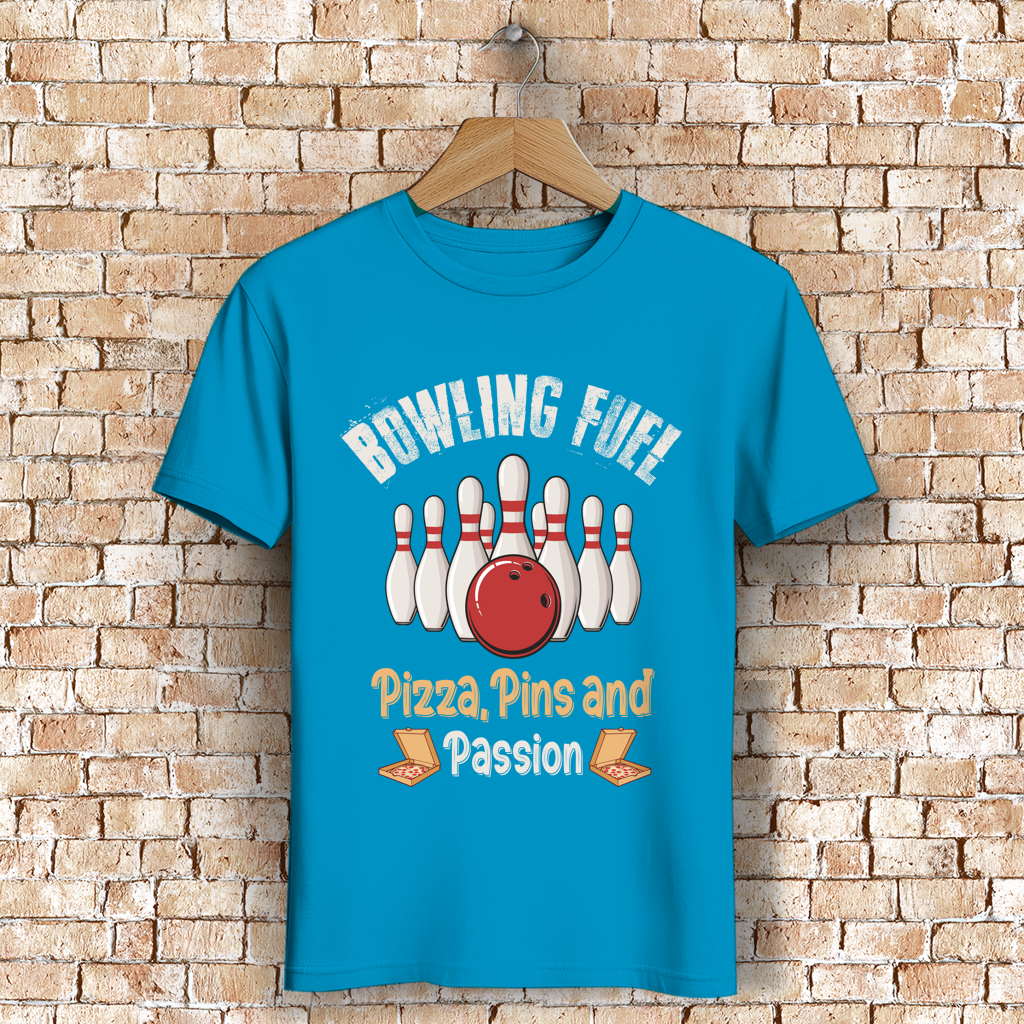 Bowling Fuel - Pizza, Pins und Passion - Herren Premium Bio T-Shirt – Bild 3