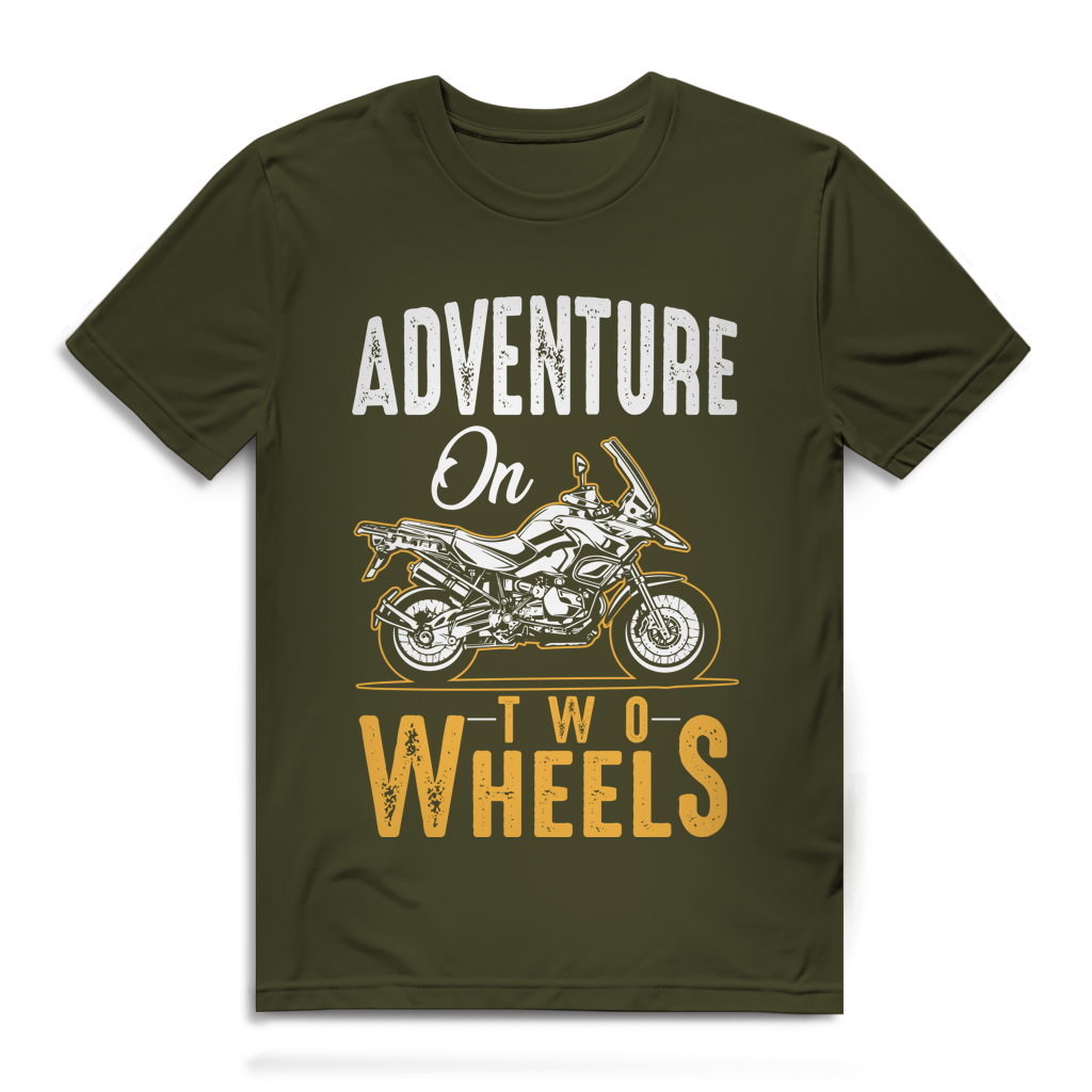 Adventure on two wheels - Herren Premium Bio T-Shirt – Bild 5