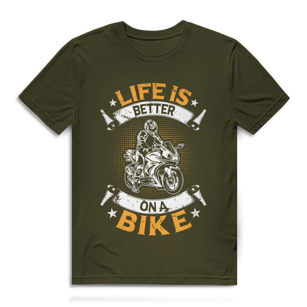 Life is better on a bike - Herren Premium Bio T-Shirt – Bild 5