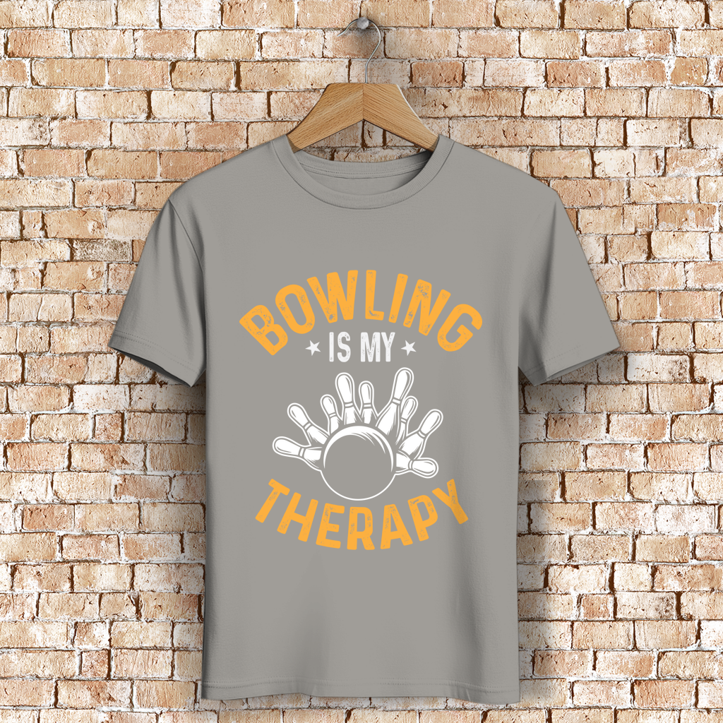 Bowling is my therapy - Herren Premium Bio T-Shirt – Bild 6