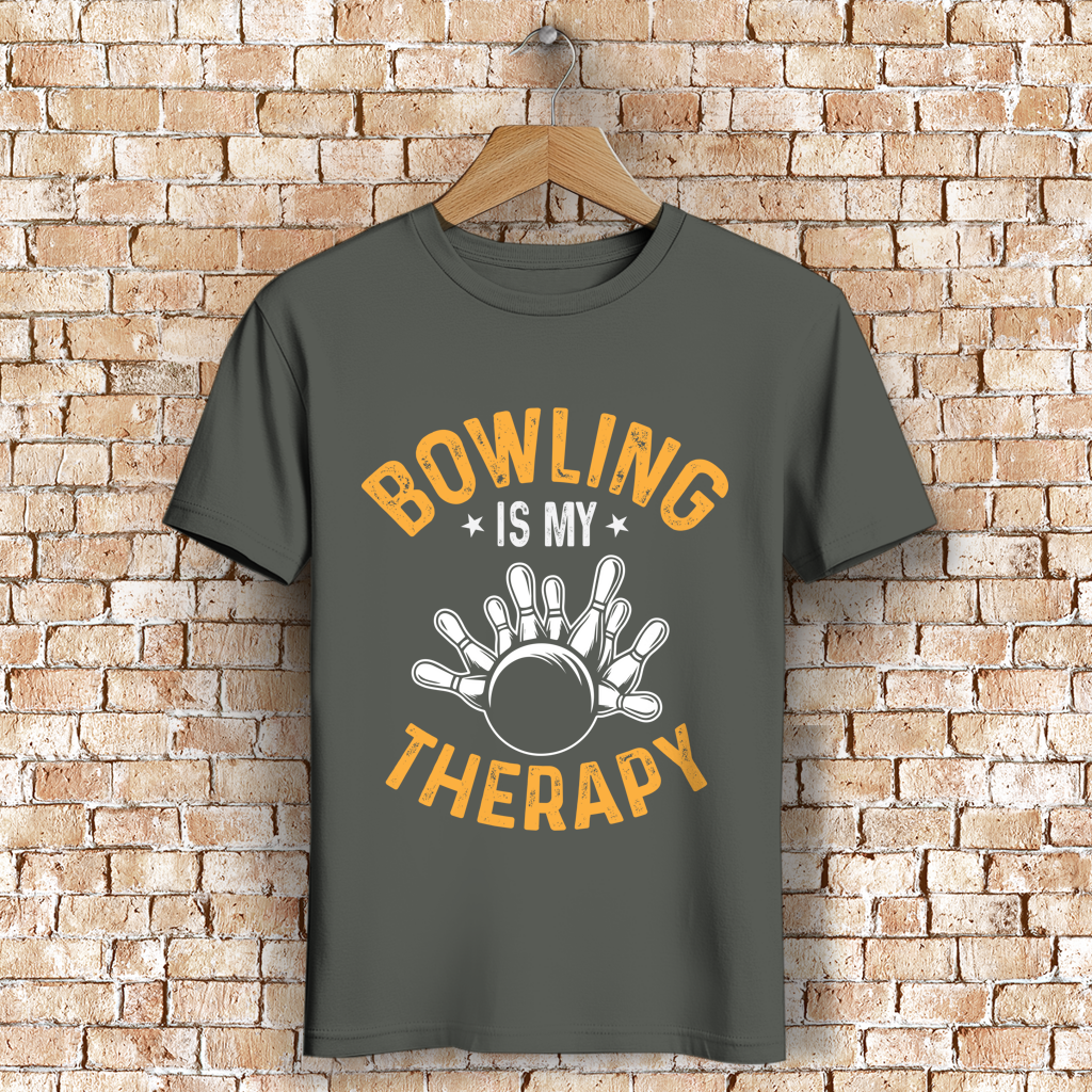 Bowling is my therapy - Herren Premium Bio T-Shirt – Bild 7