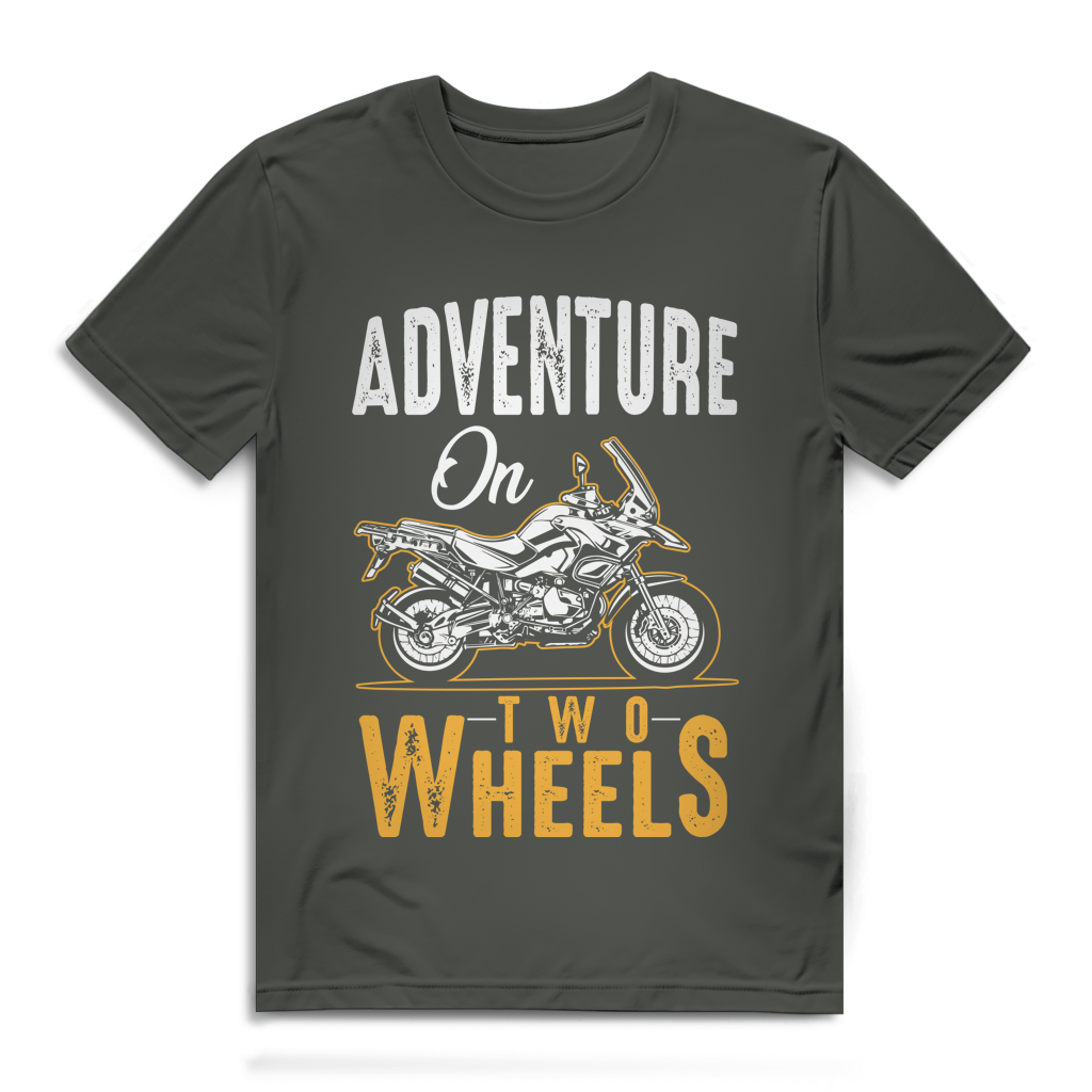 Adventure on two wheels - Herren Premium Bio T-Shirt – Bild 6