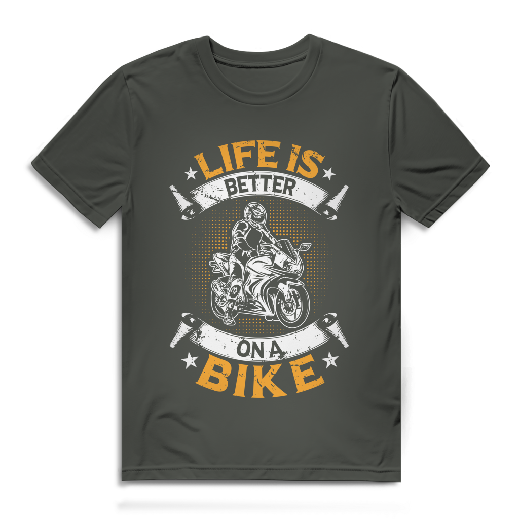 Life is better on a bike - Herren Premium Bio T-Shirt – Bild 6