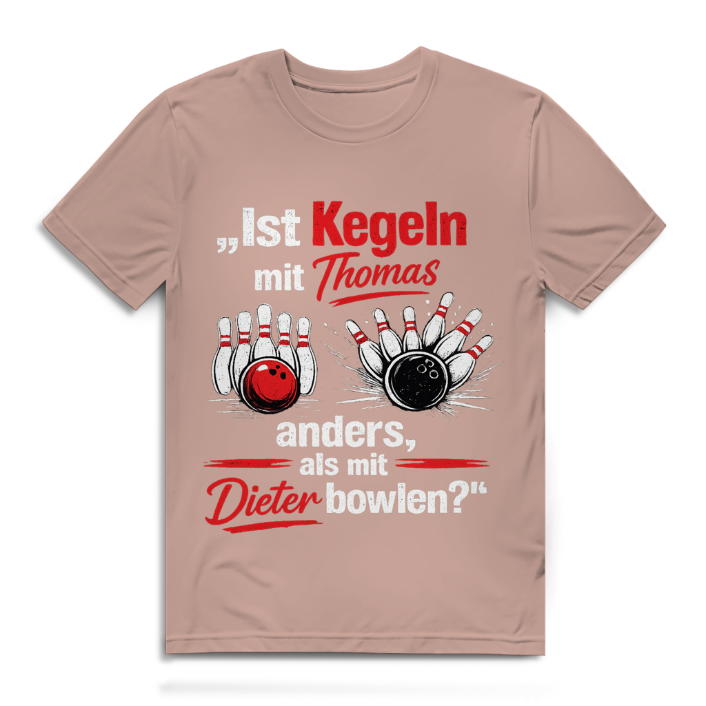 Ist kegeln anders, als ... bowlen? – Bio T-Shirt – Bild 6