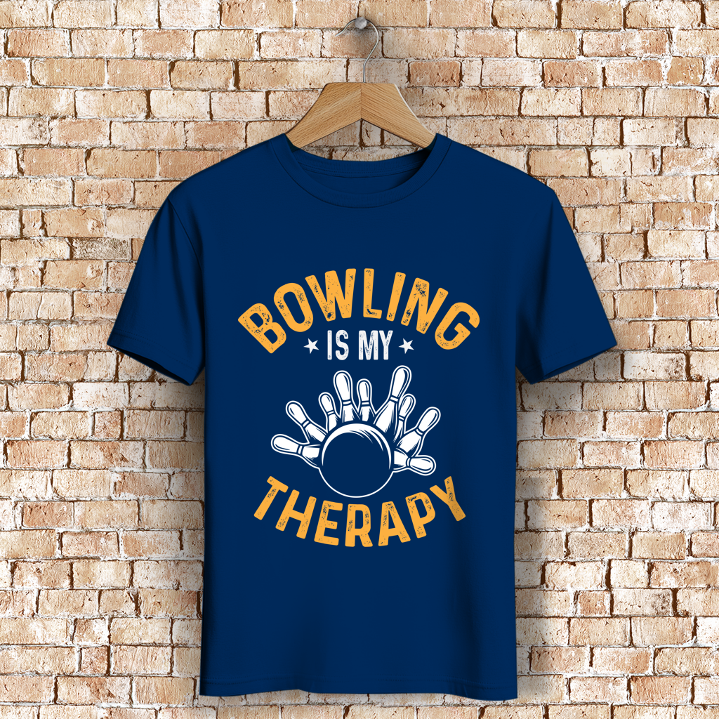 Bowling is my therapy - Herren Premium Bio T-Shirt – Bild 8