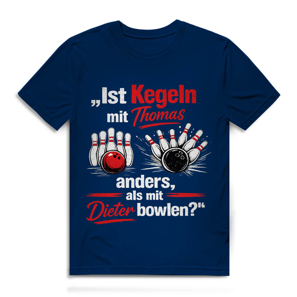 Ist kegeln anders, als ... bowlen? – Bio T-Shirt – Bild 7