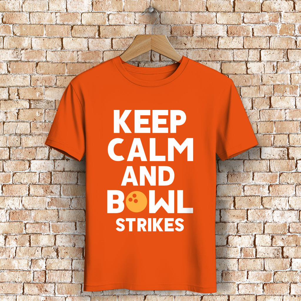 Keep calm and bowl strikes - Herren Premium Bio T-Shirt – Bild 8