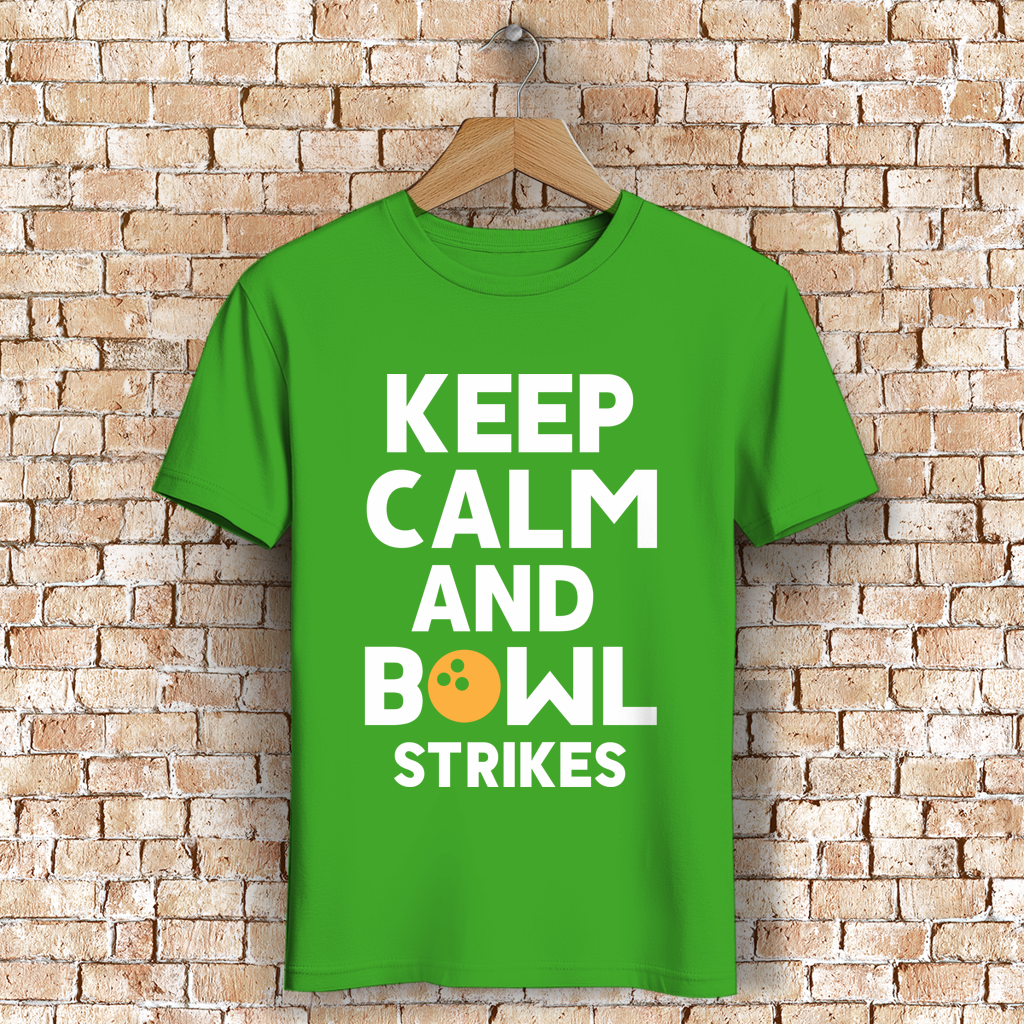 Keep calm and bowl strikes - Herren Premium Bio T-Shirt – Bild 9