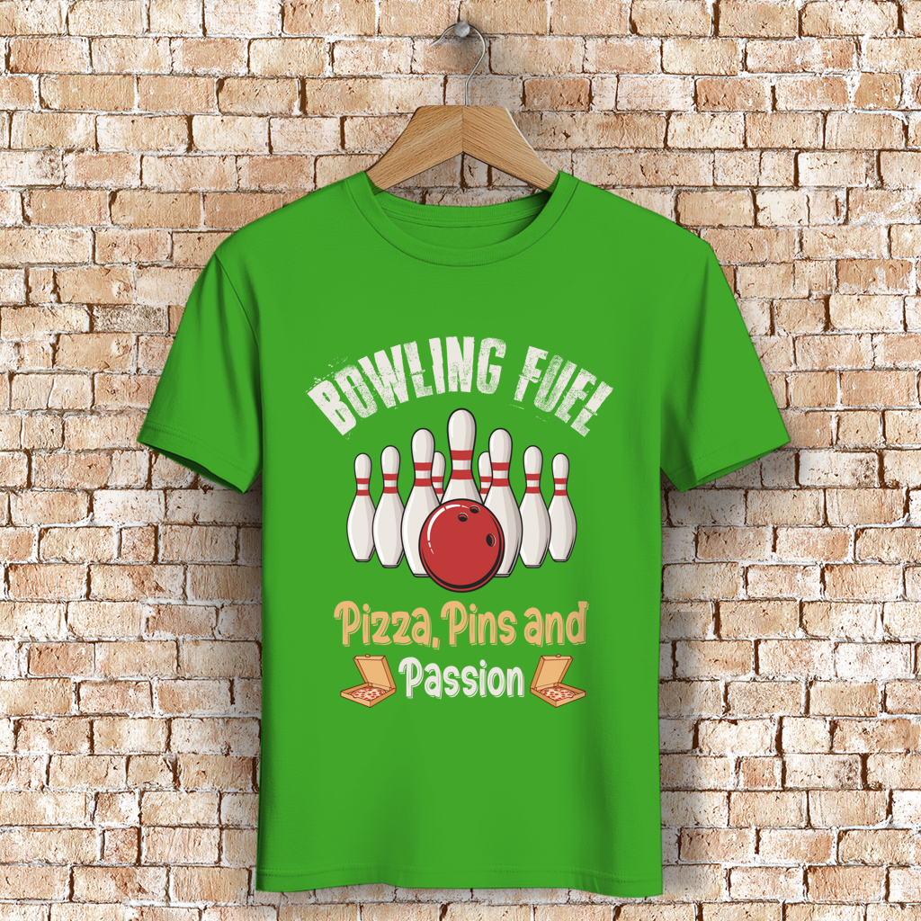 Bowling Fuel - Pizza, Pins und Passion - Herren Premium Bio T-Shirt – Bild 6