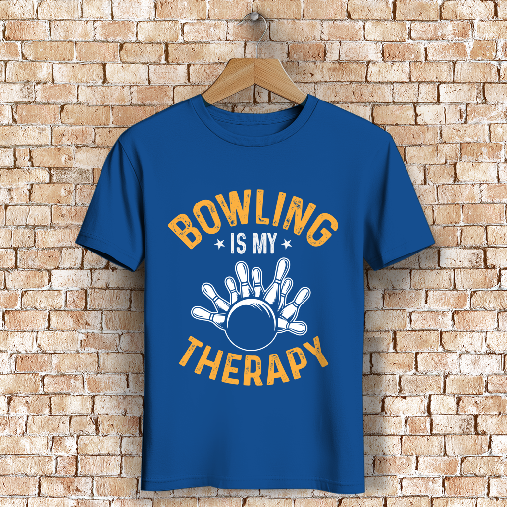 Bowling is my therapy - Herren Premium Bio T-Shirt – Bild 9