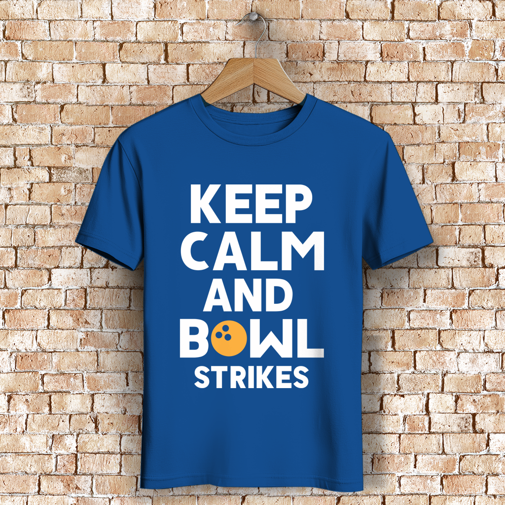 Keep calm and bowl strikes - Herren Premium Bio T-Shirt – Bild 11