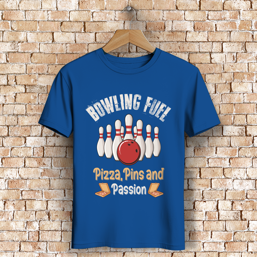 Bowling Fuel - Pizza, Pins und Passion - Herren Premium Bio T-Shirt – Bild 7