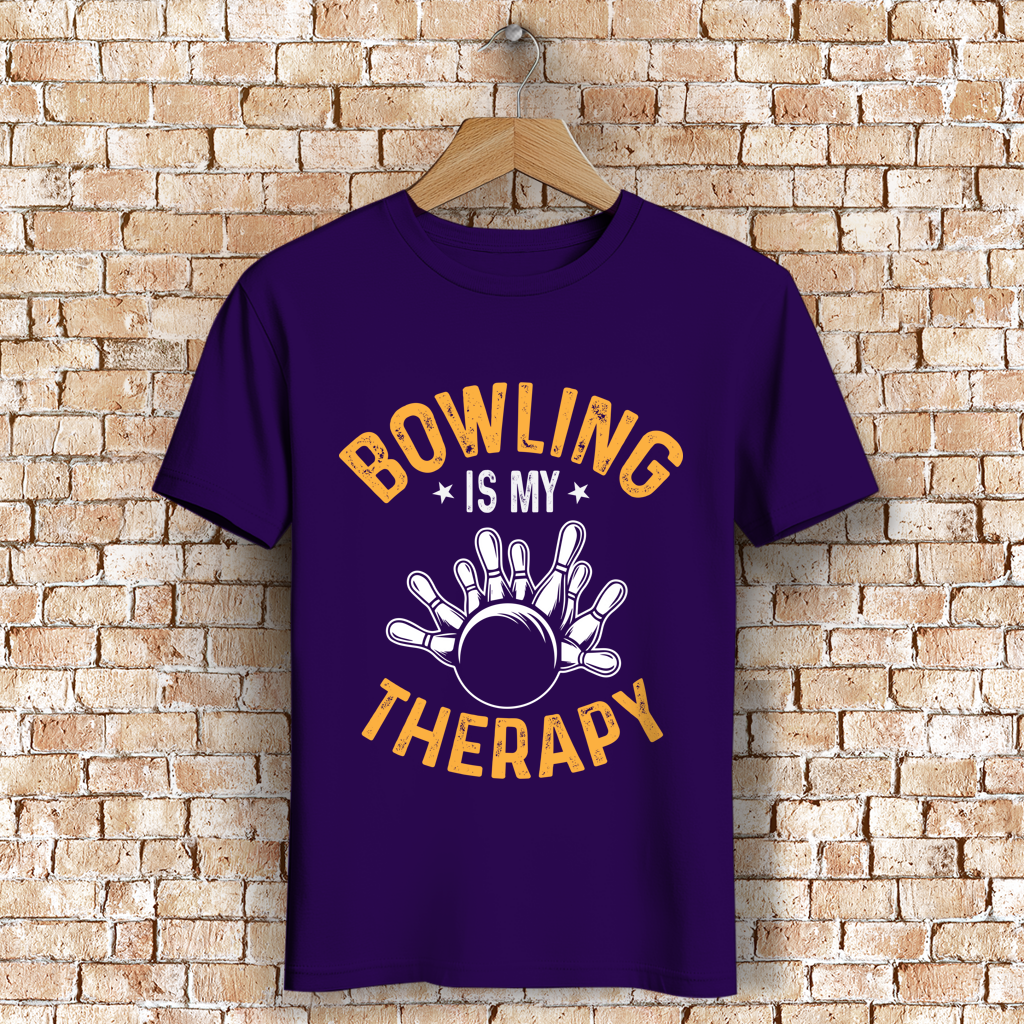 Bowling is my therapy - Herren Premium Bio T-Shirt – Bild 10