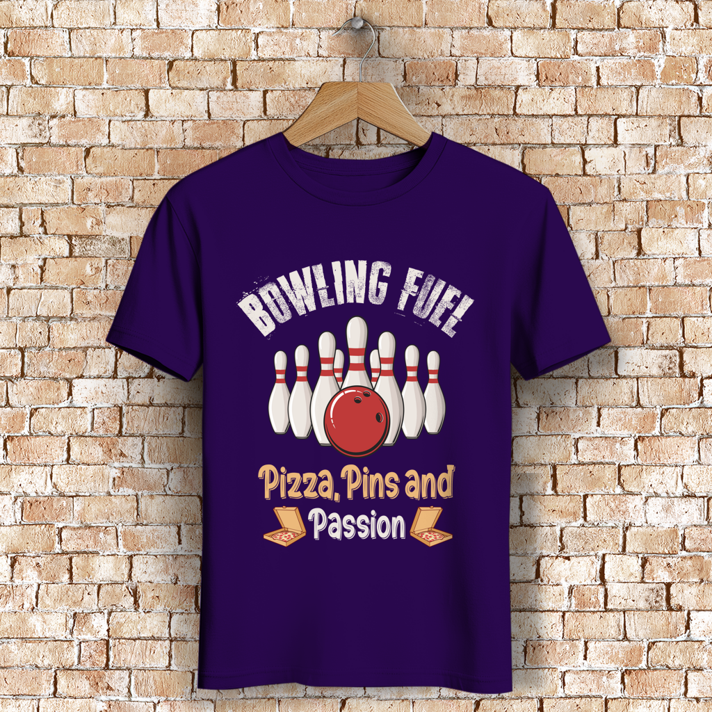 Bowling Fuel - Pizza, Pins und Passion - Herren Premium Bio T-Shirt – Bild 8