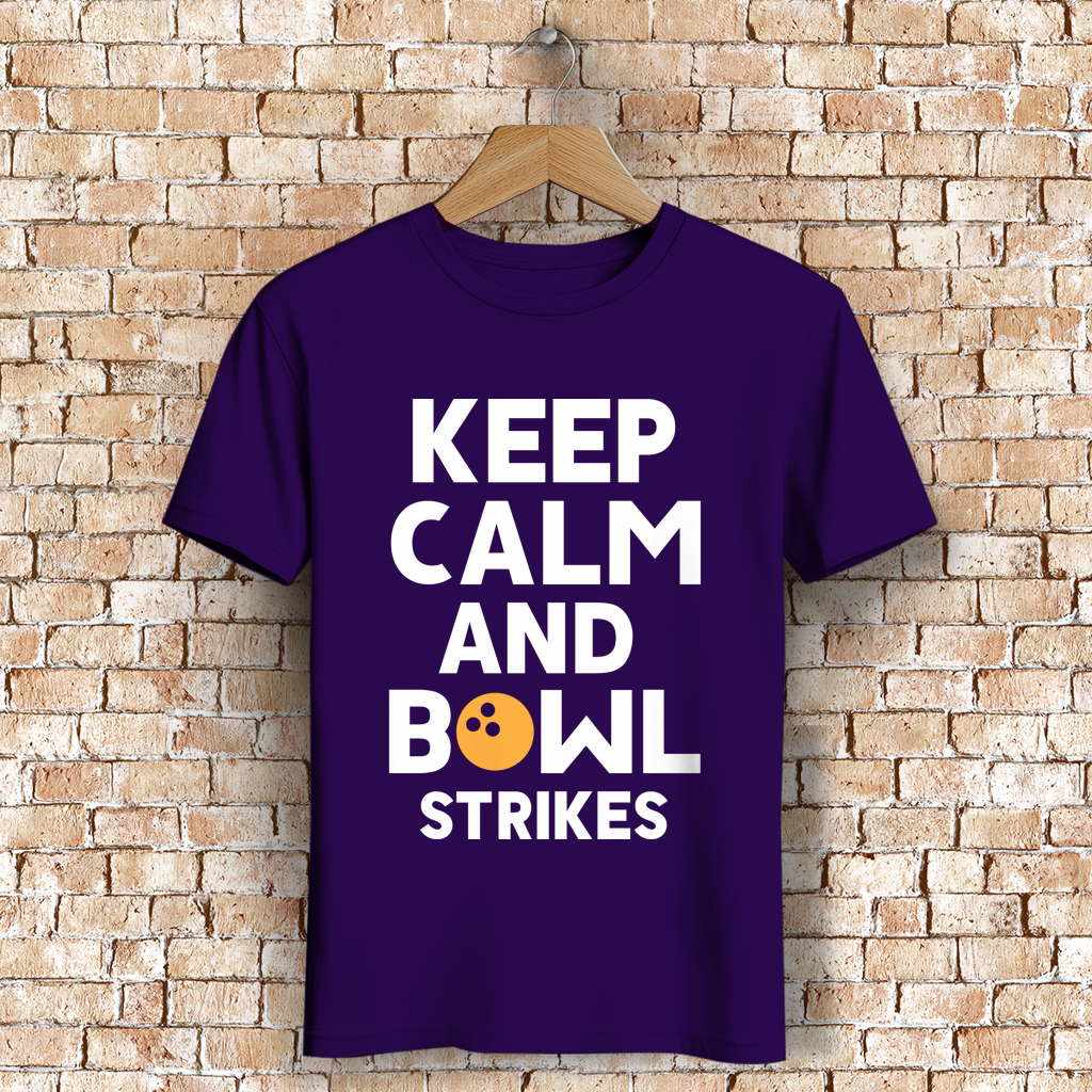Keep calm and bowl strikes - Herren Premium Bio T-Shirt – Bild 13
