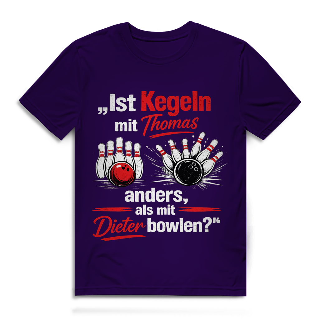 Ist kegeln anders, als ... bowlen? – Bio T-Shirt – Bild 8