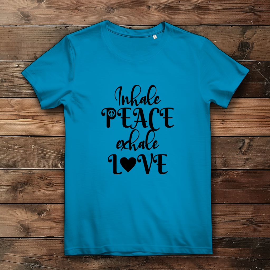 Inhale peace exhale love - Damen Premium Bio T-Shirt – Bild 2
