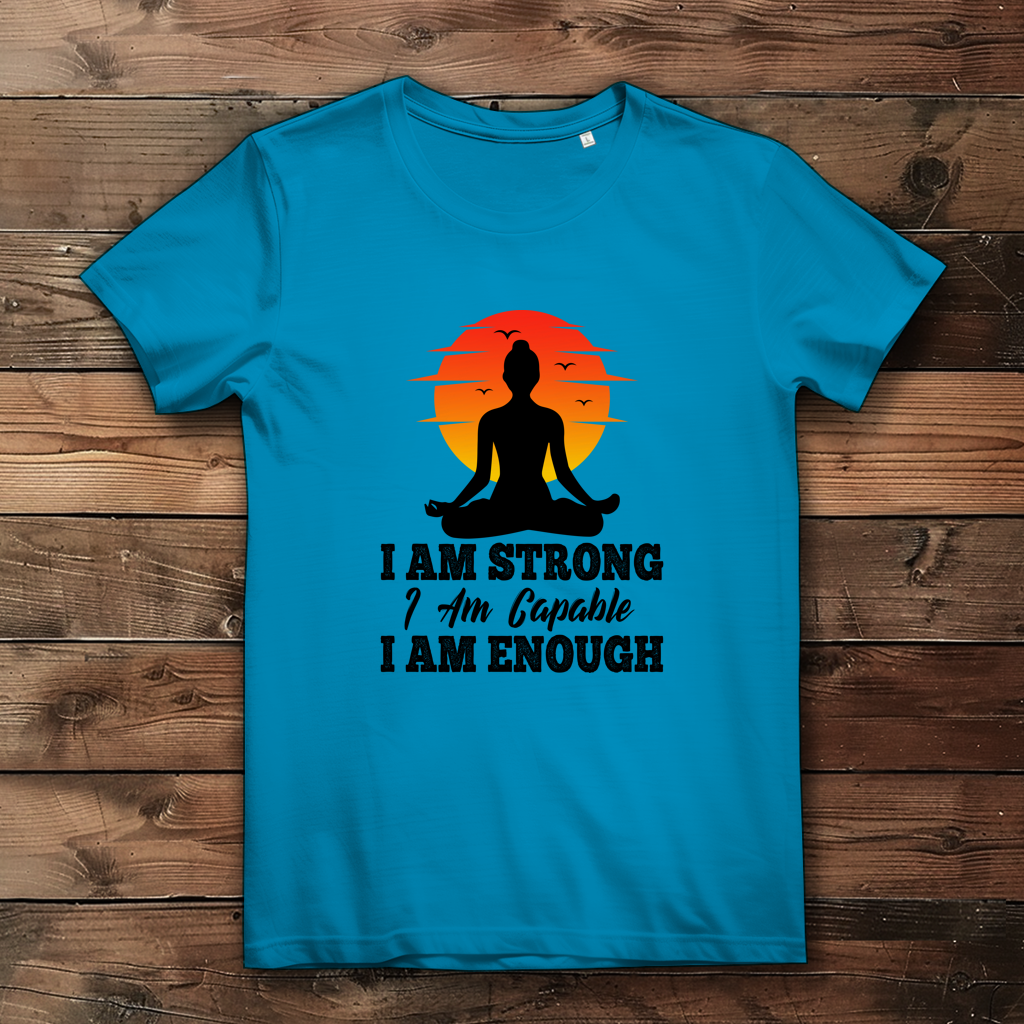 I am strong capable enough - Damen Premium Bio T-Shirt – Bild 2