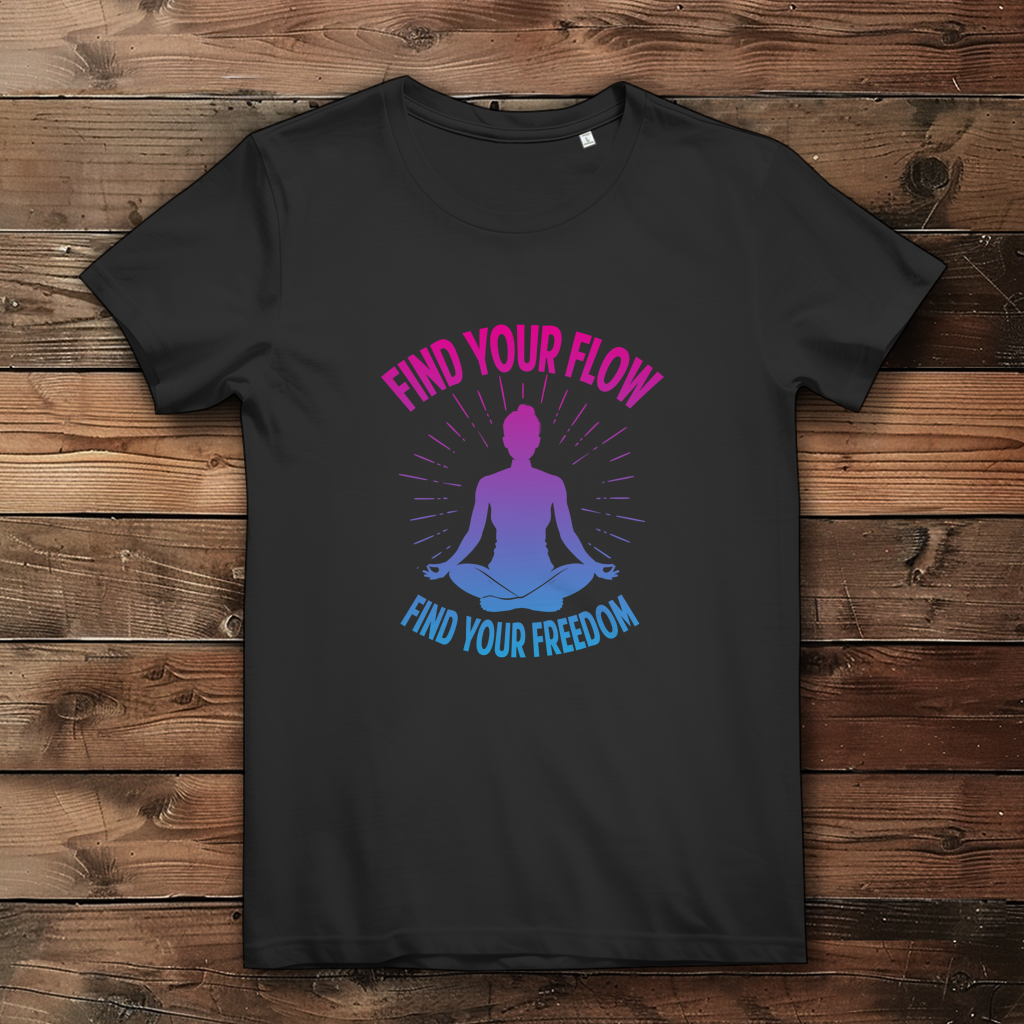Find your flow and freedom - Damen Premium Bio T-Shirt – Bild 2