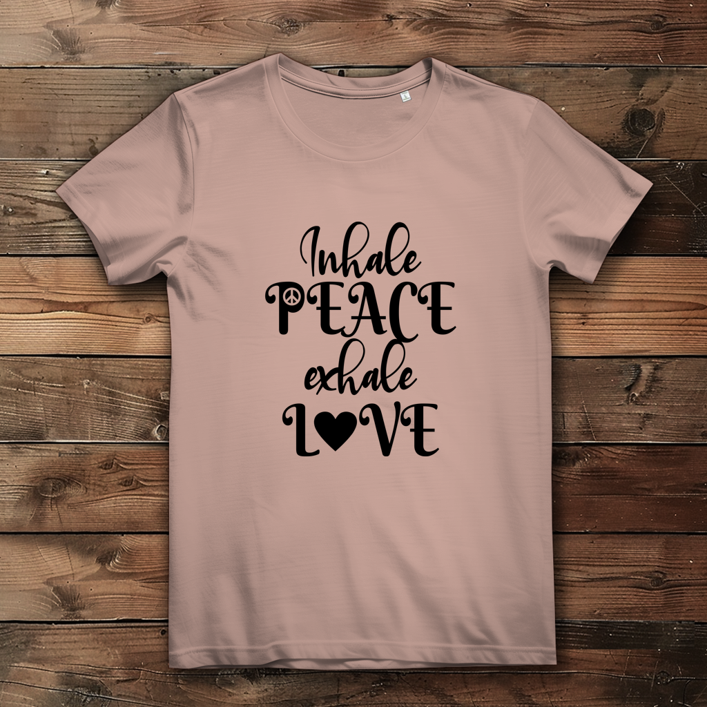 Inhale peace exhale love - Damen Premium Bio T-Shirt