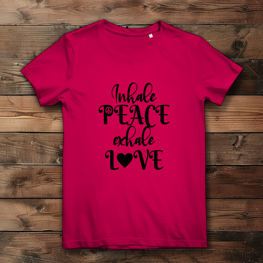 Inhale peace exhale love - Damen Premium Bio T-Shirt – Bild 3