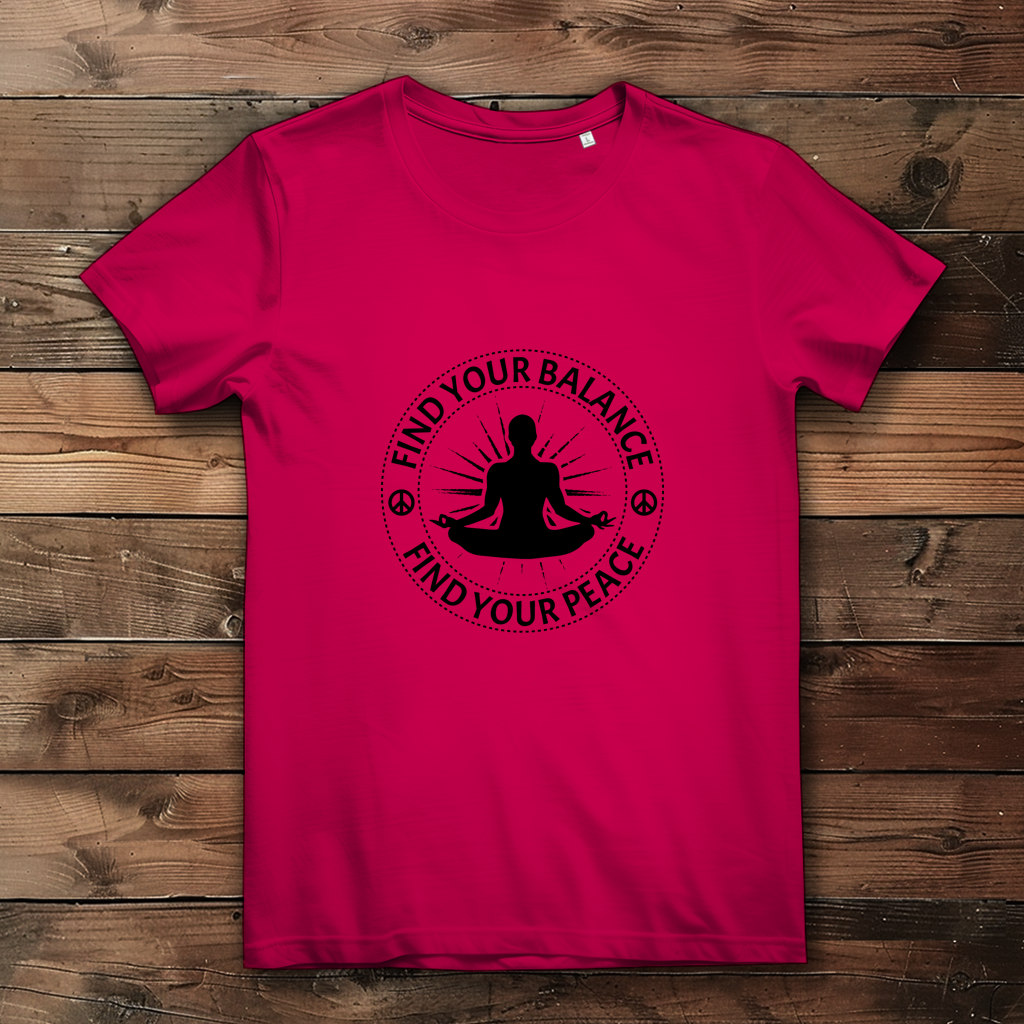 Find your balance - find your peace - Damen Premium Bio T-Shirt – Bild 3