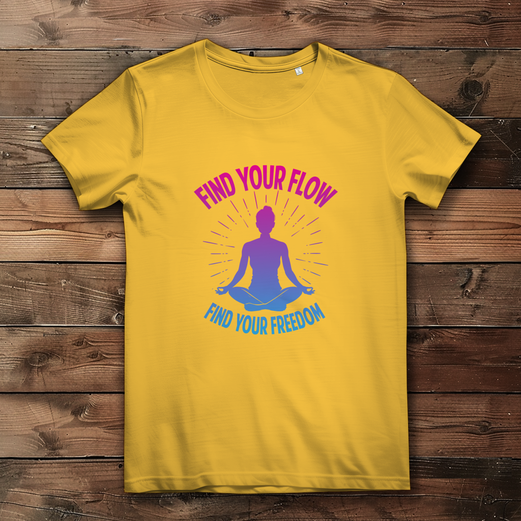 Find your flow and freedom - Damen Premium Bio T-Shirt – Bild 3