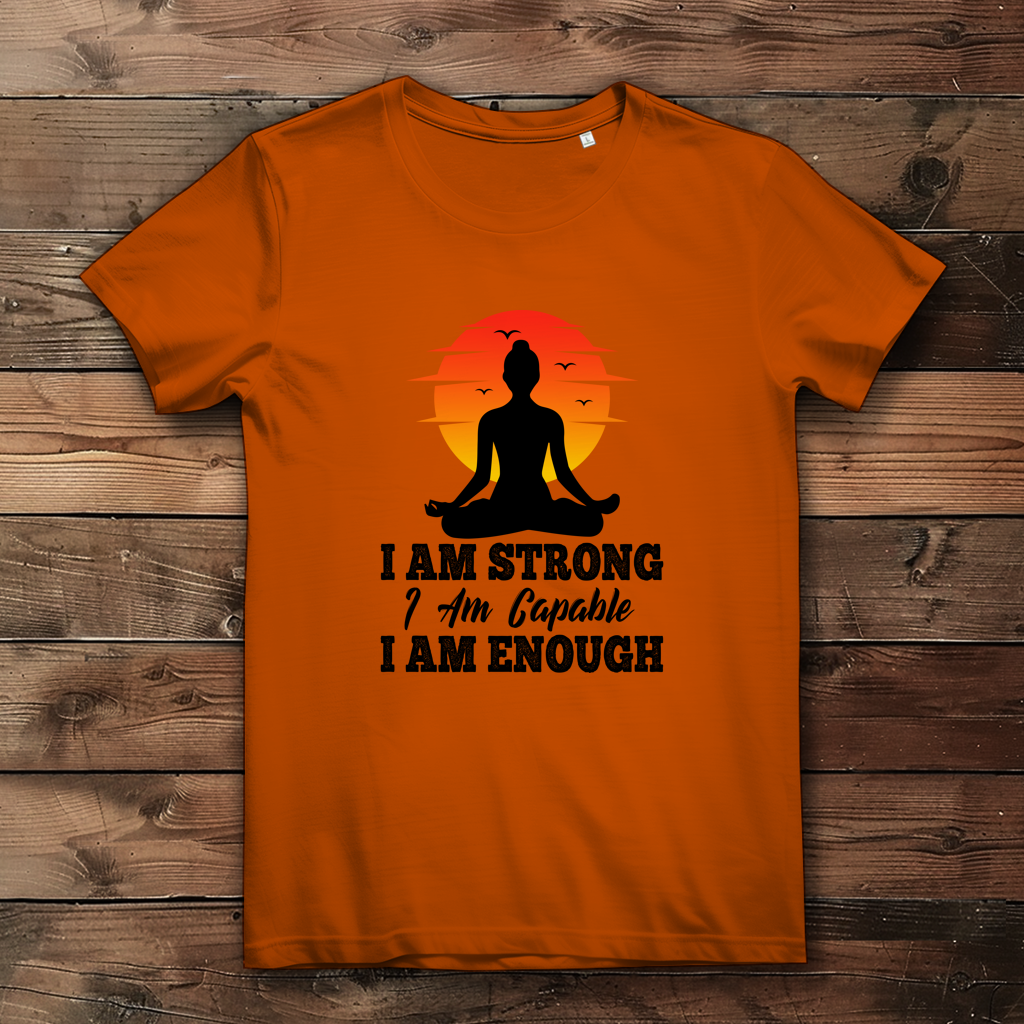 I am strong capable enough - Damen Premium Bio T-Shirt – Bild 4