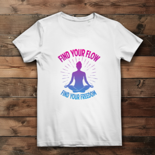 Find your flow and freedom - Damen Premium Bio T-Shirt