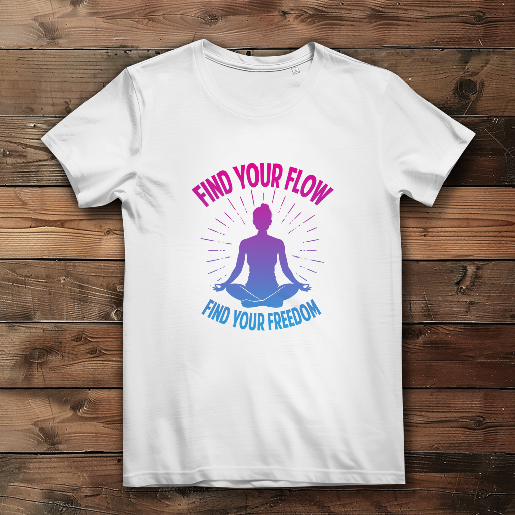 Find your flow and freedom - Damen Premium Bio T-Shirt