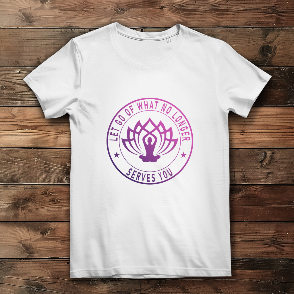 let go of what no longer serves you - Damen Premium Bio T-Shirt