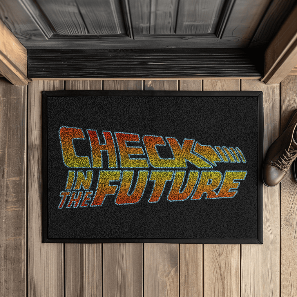 Check in the Future – Fußmatte mit Gummirand – Bild 2