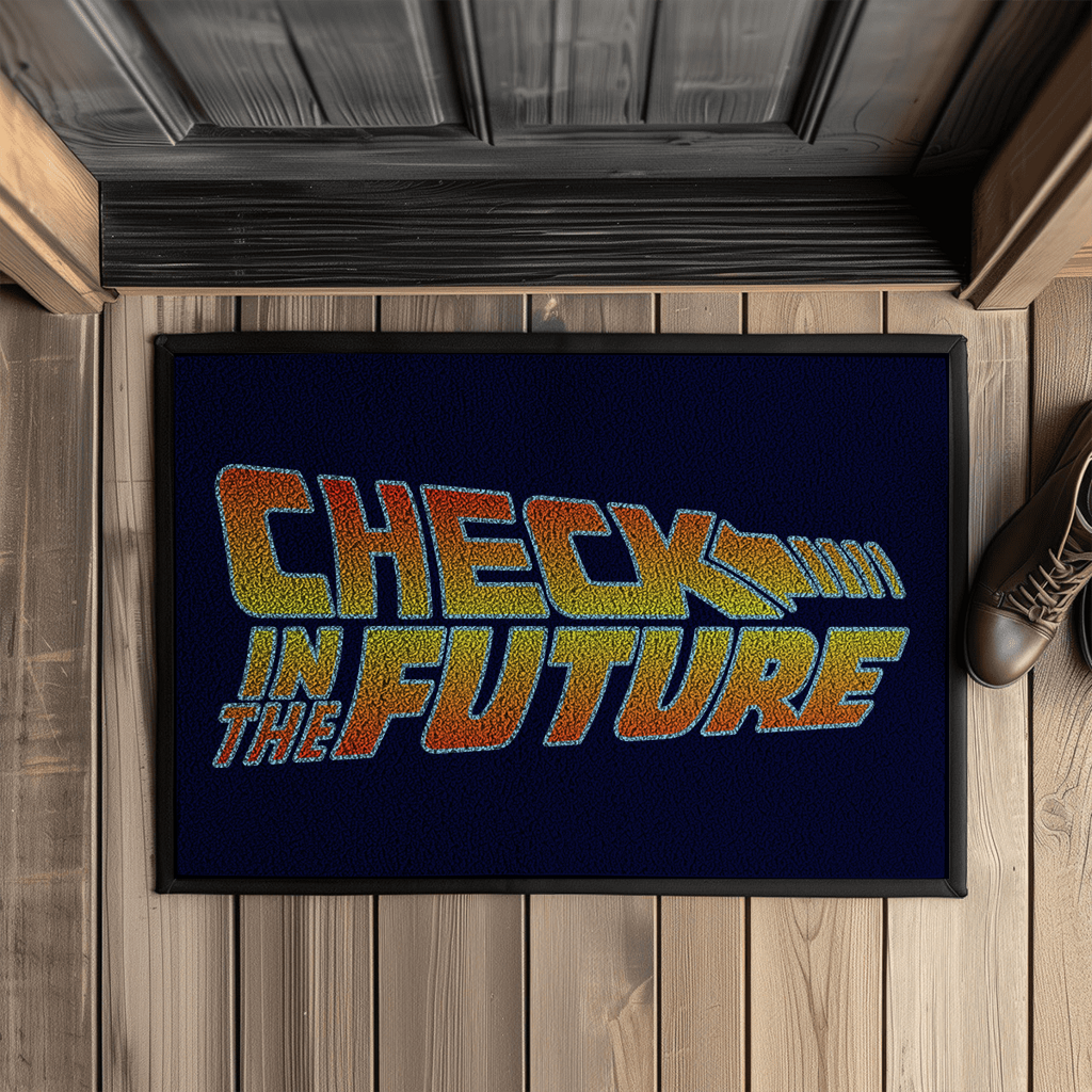 Check in the Future – Fußmatte mit Gummirand – Bild 3