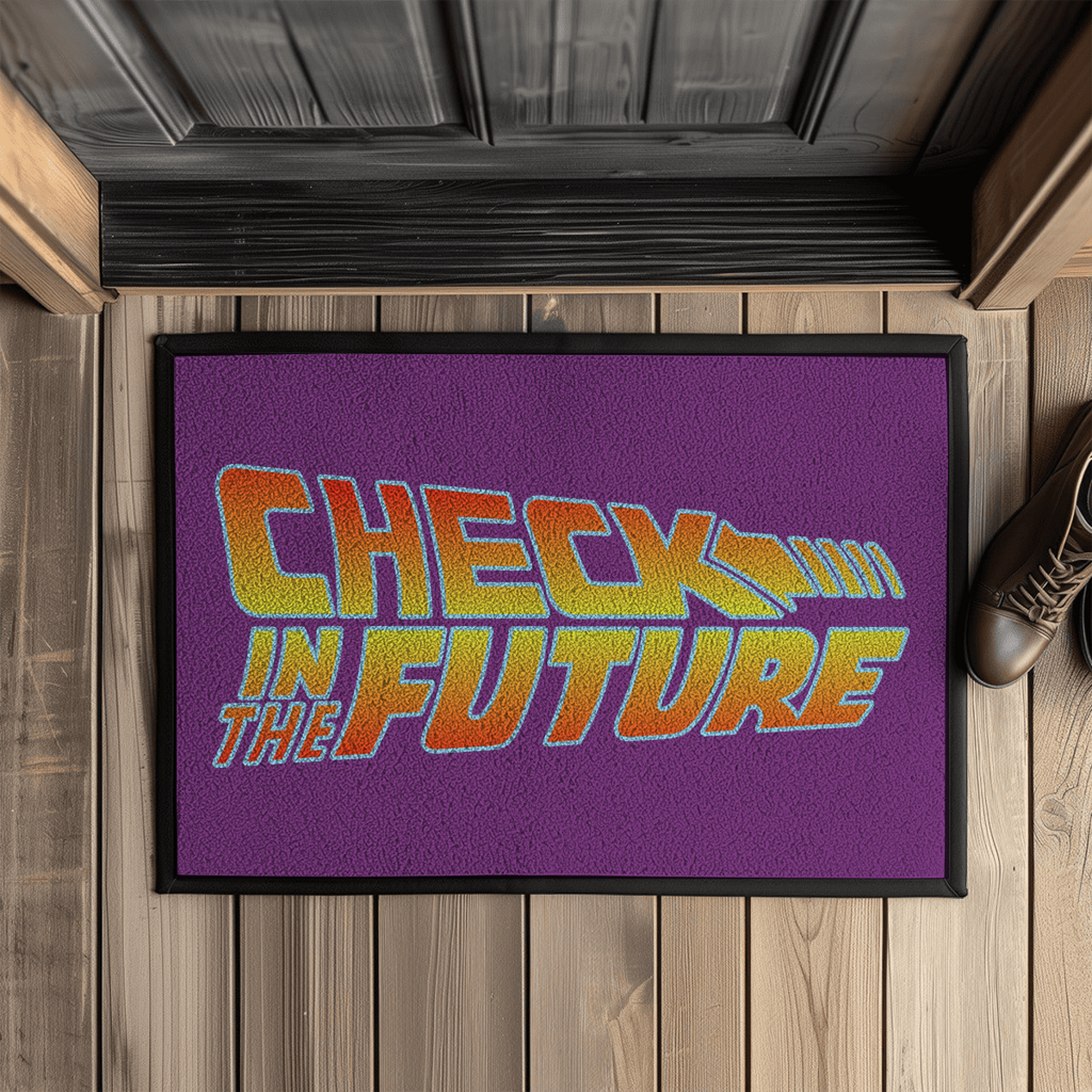 Check in the Future – Fußmatte mit Gummirand – Bild 4