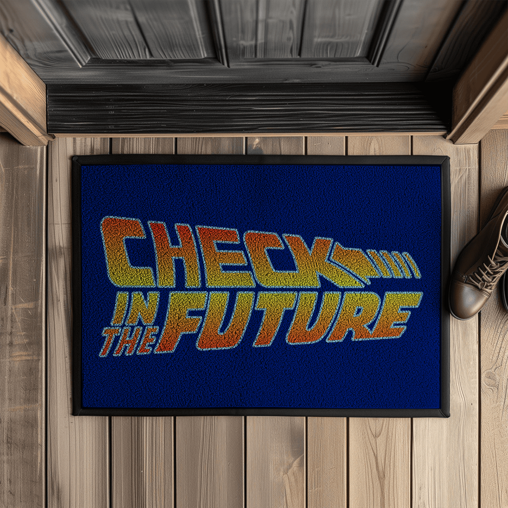 Check in the Future – Fußmatte mit Gummirand – Bild 5