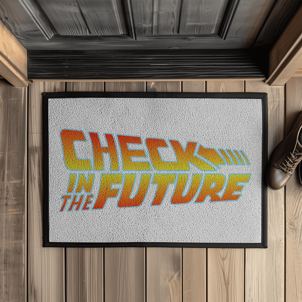 Check in the Future – Fußmatte mit Gummirand – Bild 6