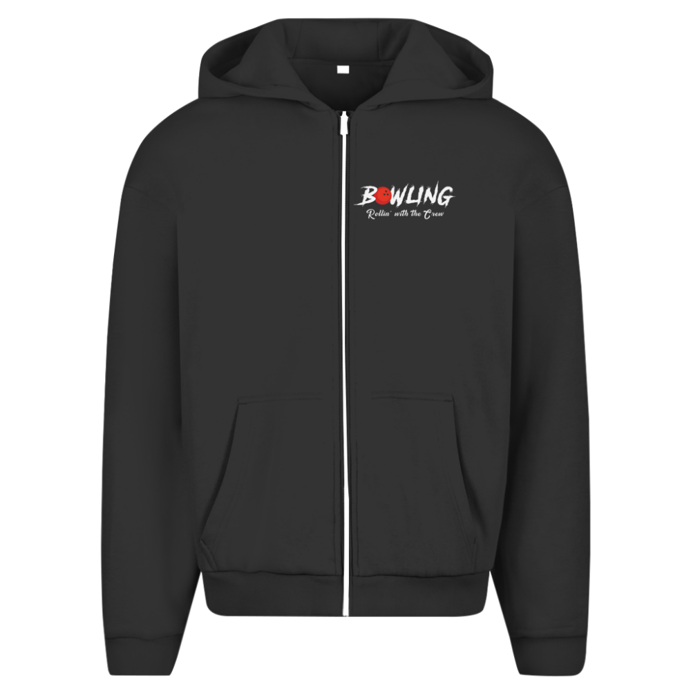 Bowling Rollin with the Crew - Herren Oversize Zipper Hoodie